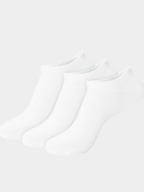 Hanes Men's White No-Show Athletic Socks - 3 Pack